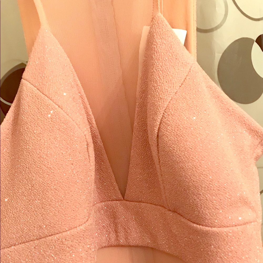 New pink evening dress